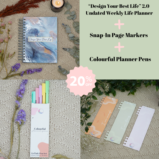 DYBL 2.0 + Snap In Page Markers + Coloured Pens - GirlGottaChange