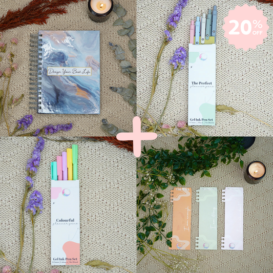 DYBL 2.0 + Snap In Page Markers + Coloured Pens + Black Pens - GirlGottaChange