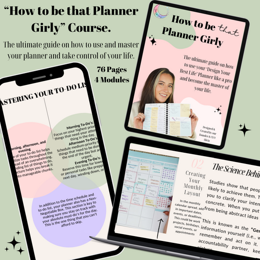 How to be THAT planner Girly | Master Your Planner E-Course - GirlGottaChange