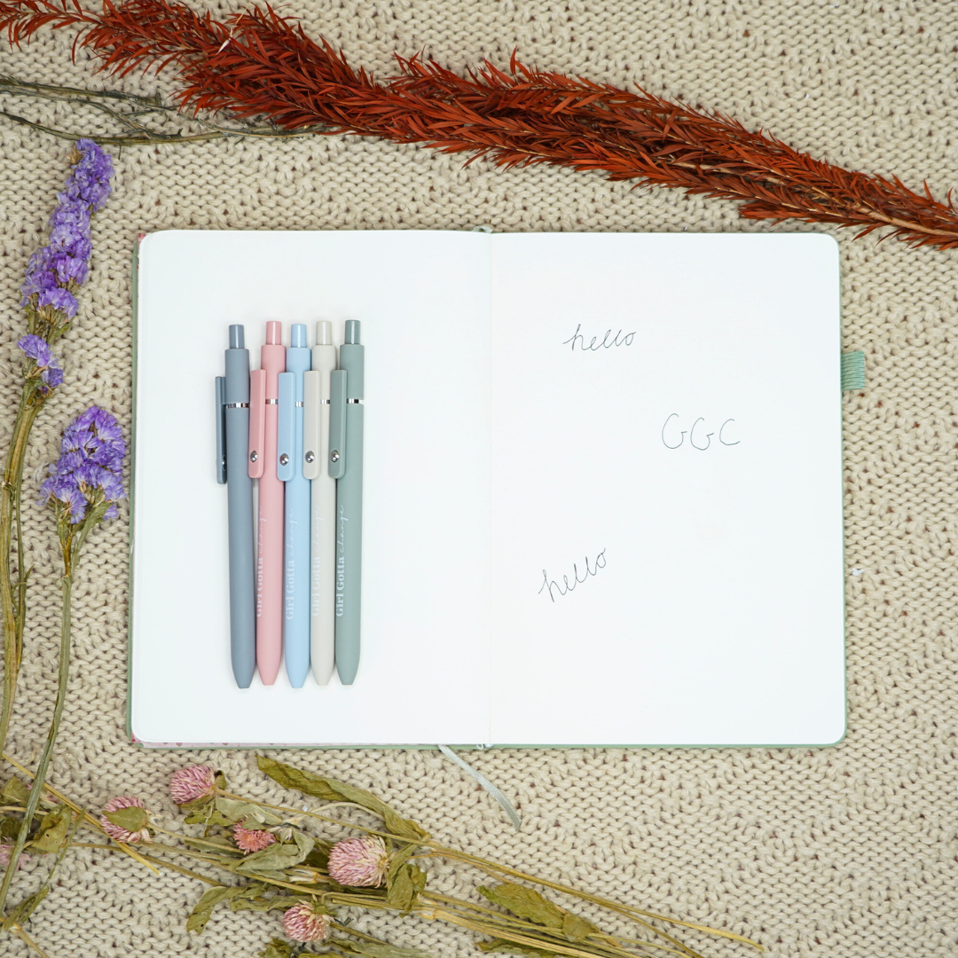 Black Gel Pen 5 Piece Set | Perfect Planner Pens - GirlGottaChange